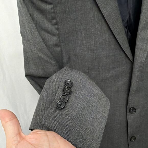 J Crew Ludlow Blazer Jacket Mens 38R Tollegno 1900 Gray Italian Wool - Picture 9 of 14